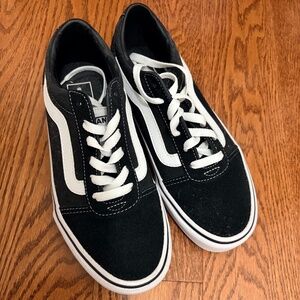 Vans Old Skool Black White Shoes - US Women 7.0